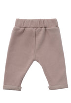 3-piece rib-knit set in brown