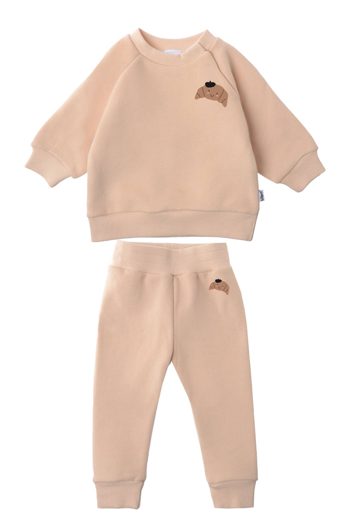 2-piece set with sweatshirt and jogging pants "Croissant"
